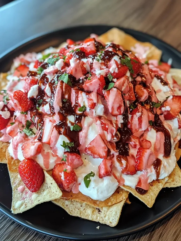 Strawberry Cheesecake Nachos Recipe