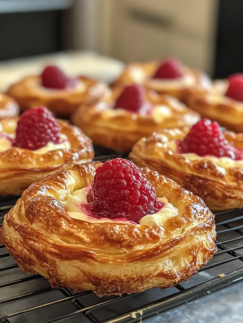 Sourdough Discard Raspberry Danishes: Flaky, Fruity, and Perfect for Brunch