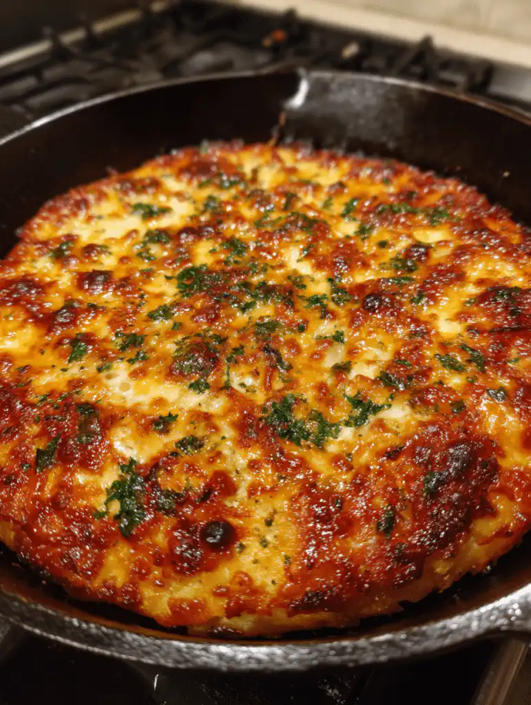 Sourdough Discard Skillet Pizza Crust