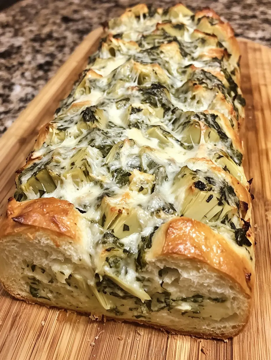 Sourdough Discard Spinach Artichoke Pull-Apart Bread Recipe