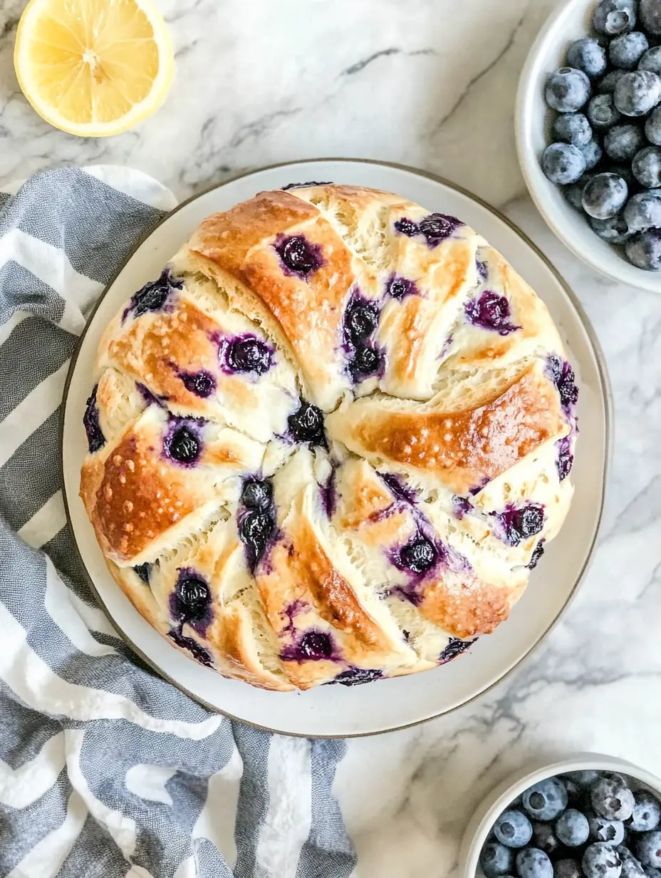 Lemon Blueberry Sourdough Bread Recipe