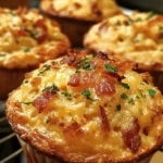 Sourdough Discard Bacon & Cheddar Breakfast Muffins