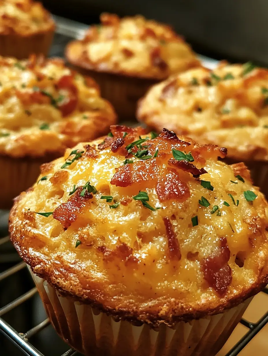 Sourdough Discard Bacon & Cheddar Breakfast Muffins