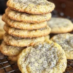 lemonade poppy seed sourdough discard cookies