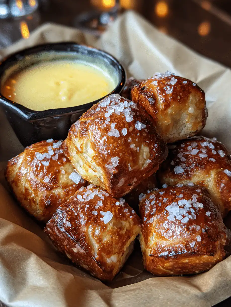 Sourdough discard pretzel bites