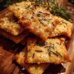 rosemary sea salt sourdough crackers