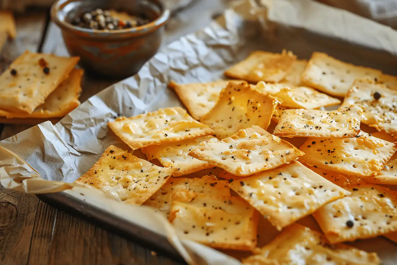 Cheesy Gruyère Crackers – A Buttery, Flaky Treat