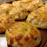 sourdough discard cheddar biscuits warm and golden