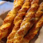 sourdough discard cheese straws rustic tray