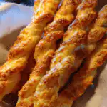 sourdough discard cheese straws rustic tray