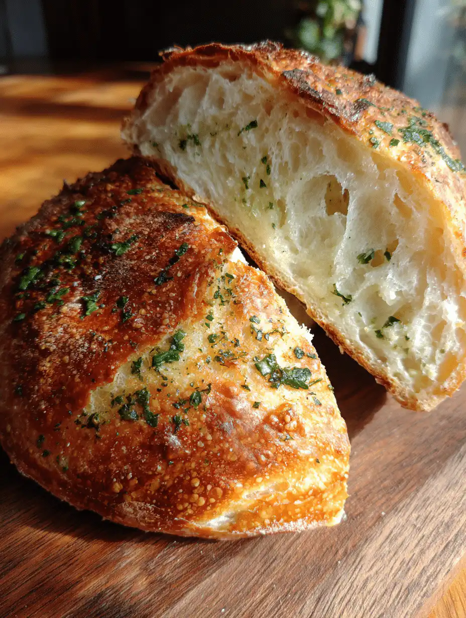 Garlic and Herb Sourdough Bread