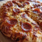 sourdough discard pizza dough fresh baked