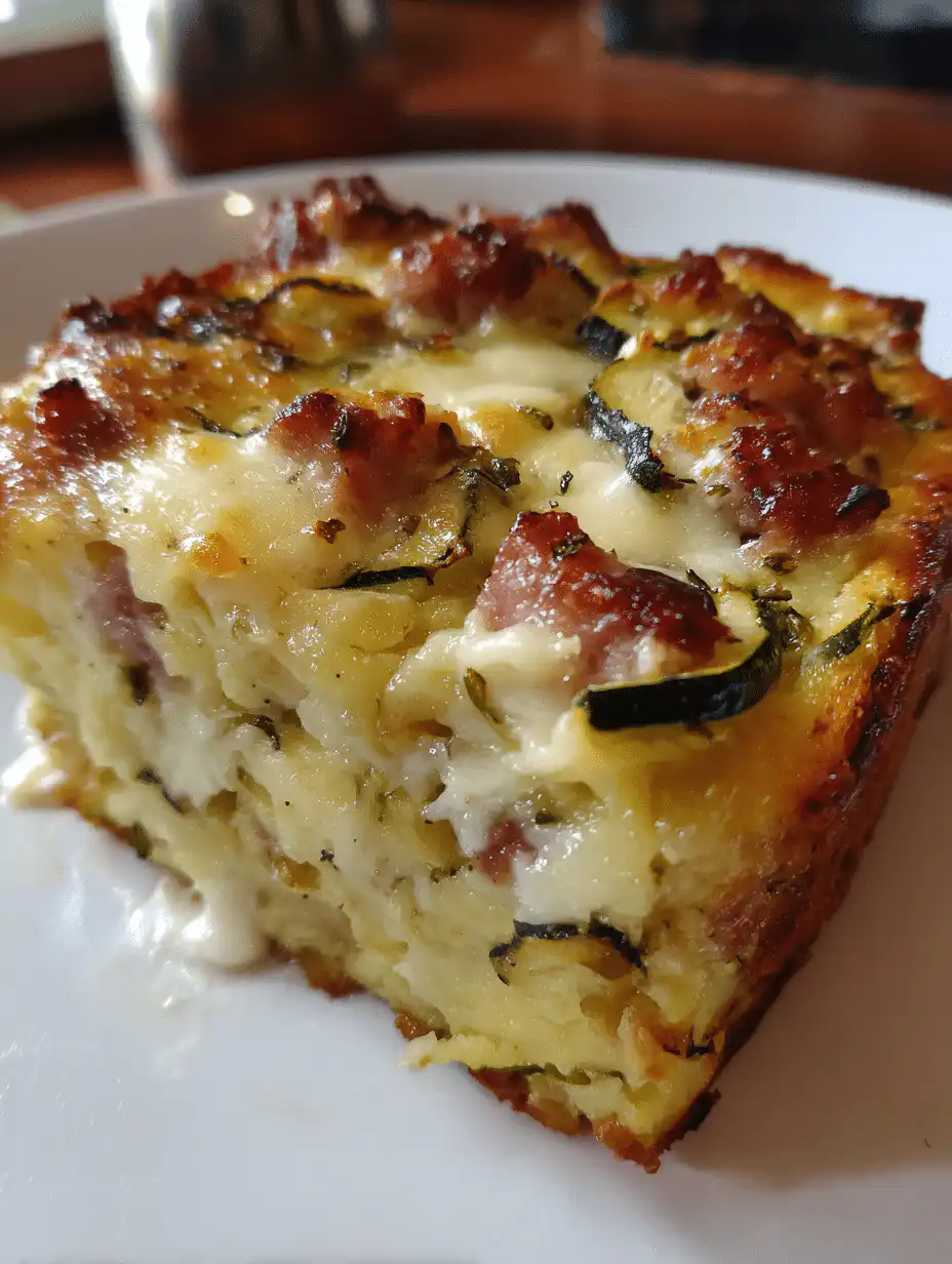 Sourdough Zucchini Slice