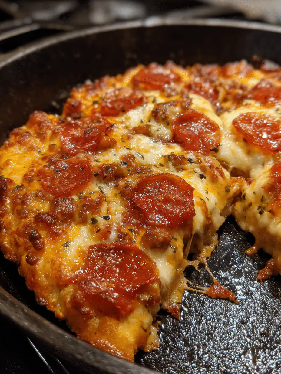 Sourdough Discard Skillet Pizza