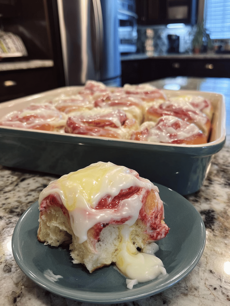 Raspberry Lemon Sourdough Rolls