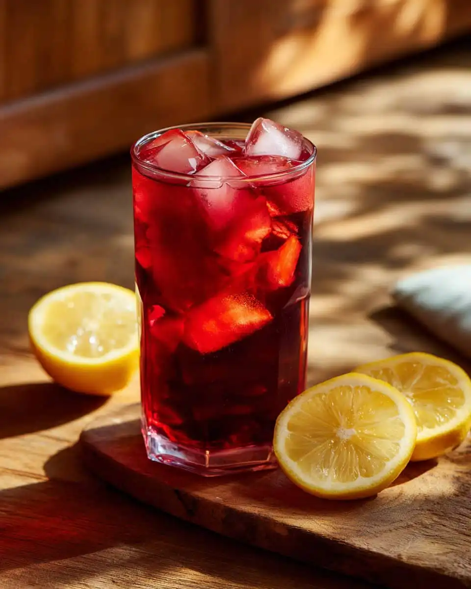 The Best Hibiscus Tea Strawberry-Lemonade Refresher