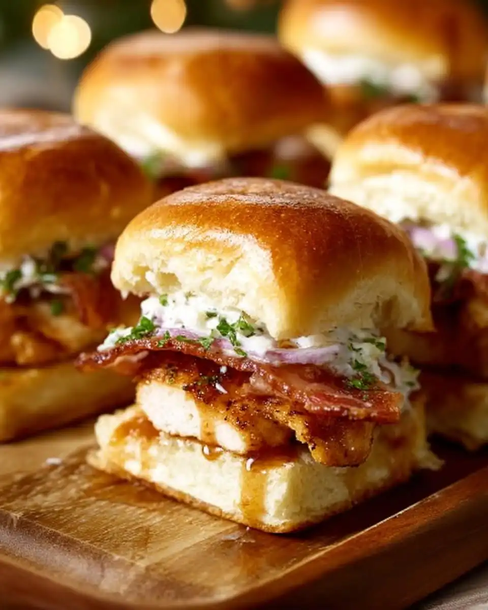 Chicken Bacon Ranch Sliders