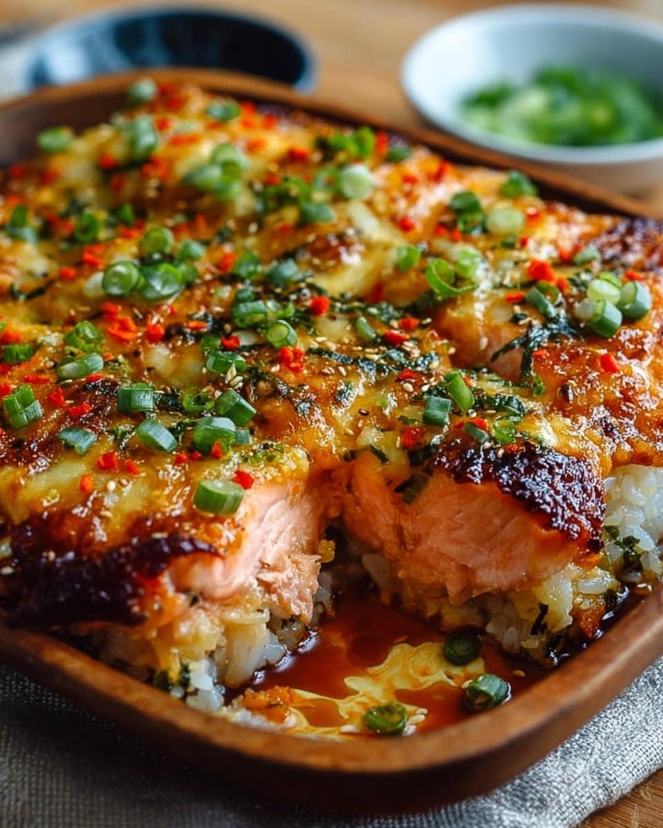 Spicy Salmon Sushi Bake Recipe