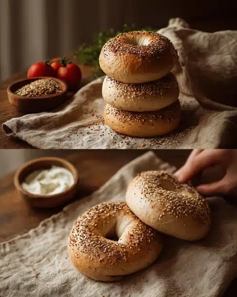 Easy Sourdough Bagels Recipe