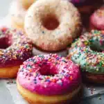 sourdough discard doughnuts on cooling rack