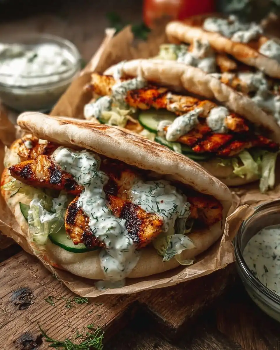 Sheet Pan Chicken Pitas with Herby Ranch