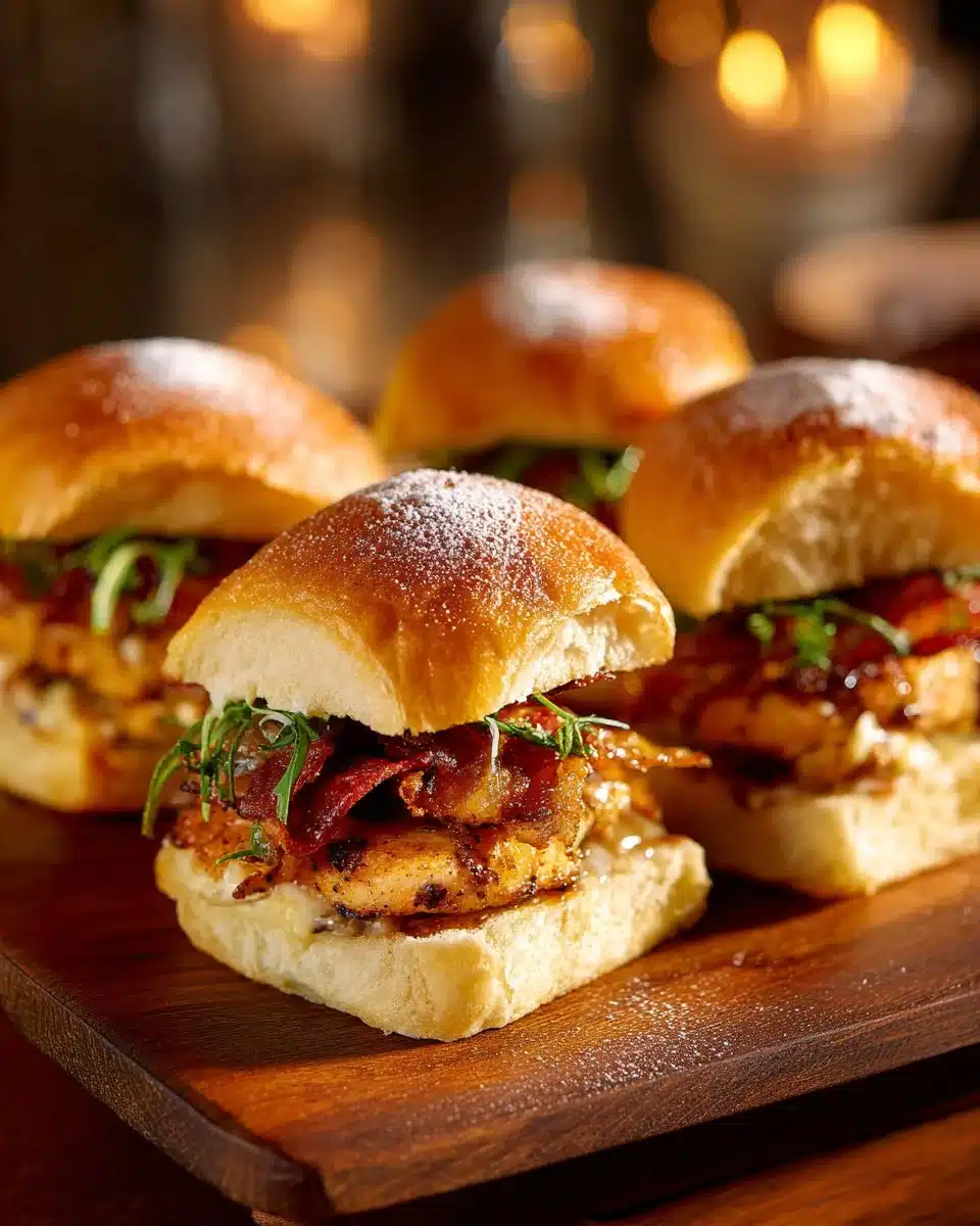 Chicken Bacon Ranch Sliders