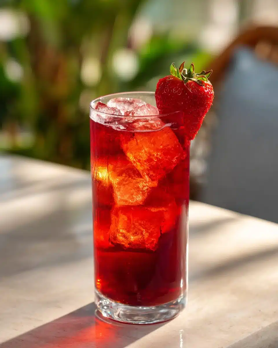 The Best Hibiscus Tea Strawberry-Lemonade Refresher