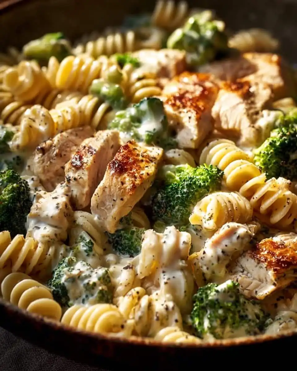 Creamy Rotisserie Chicken Broccoli Pasta