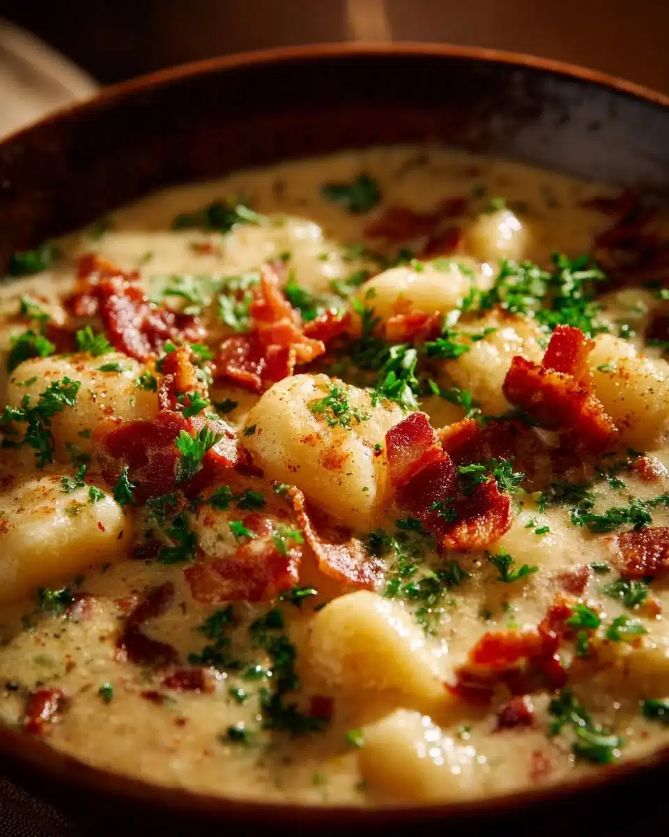 Bacon Cheddar Gnocchi Soup – A Rich and Creamy Comfort Meal