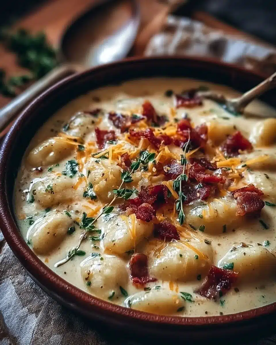 Bacon Cheddar Gnocchi Soup – A Rich and Creamy Comfort Meal