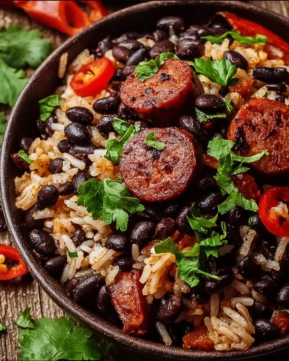 Black Beans and Rice with Sausage
