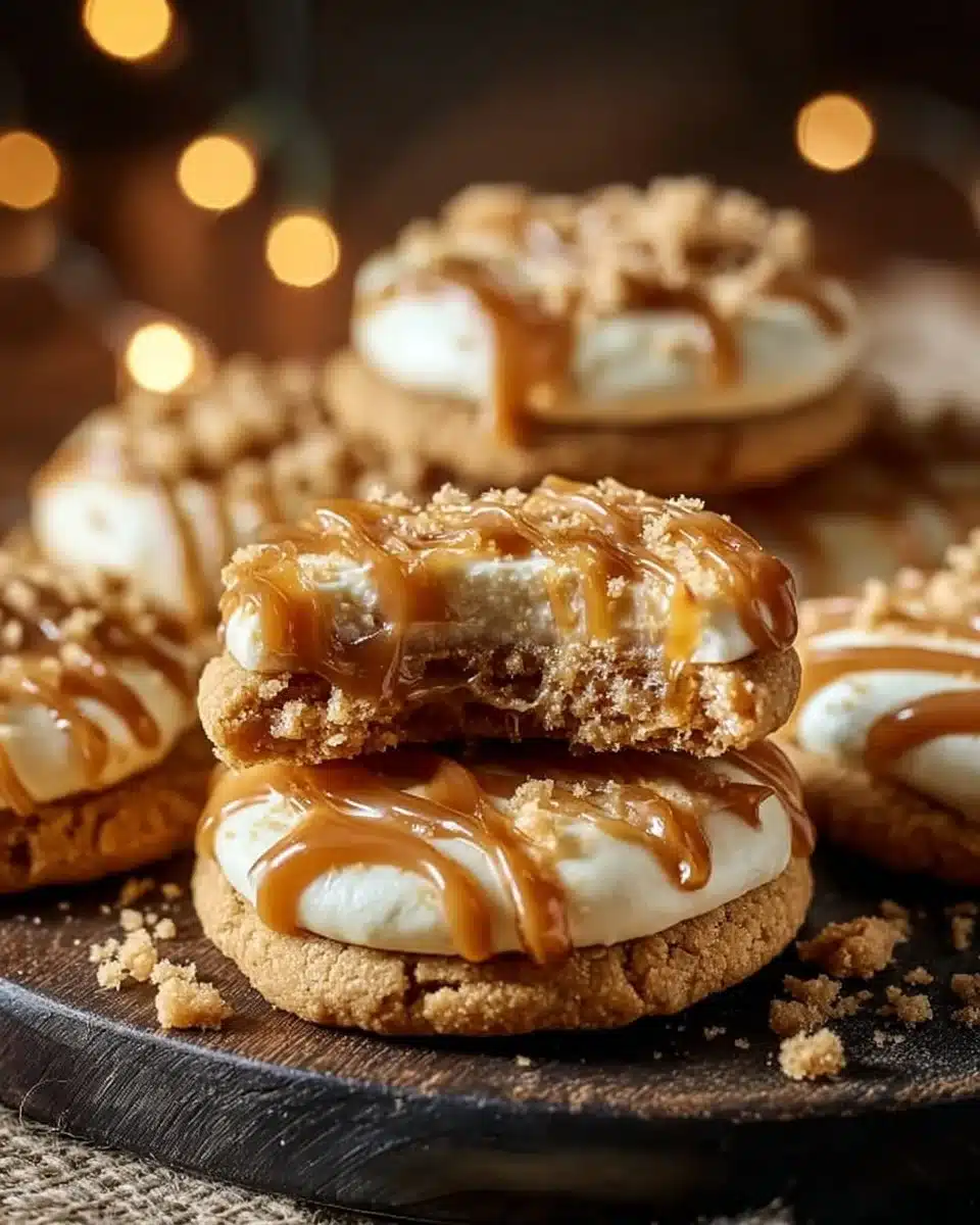 Caramel Cheesecake Cookies