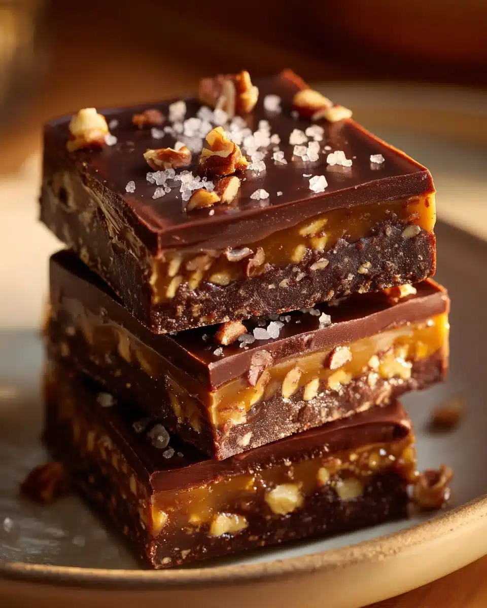 Caramel Pretzel Crack Bars