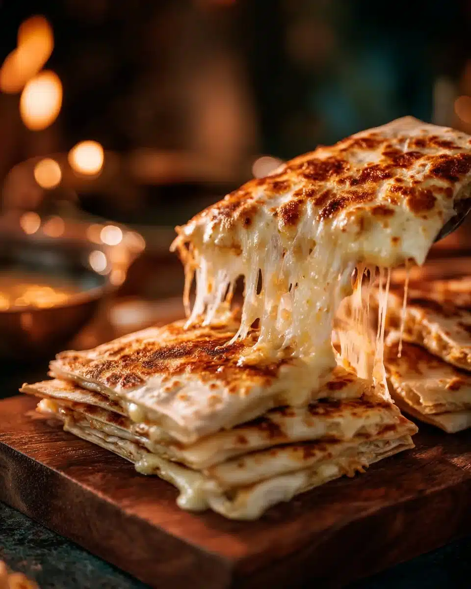 Cozy Cheesy Garlic Chicken Wraps