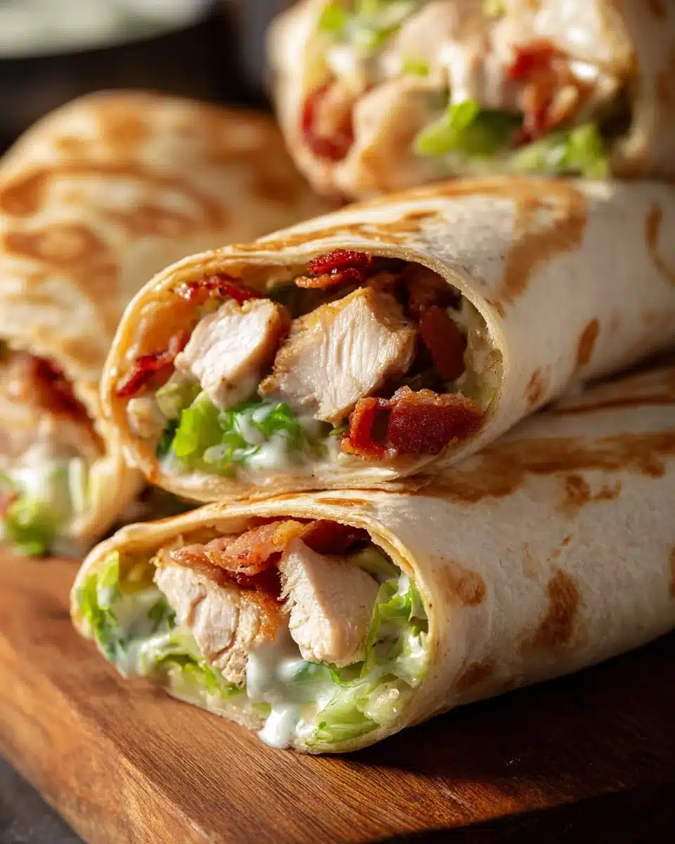 Crispy Chicken Bacon Ranch Wraps Recipe