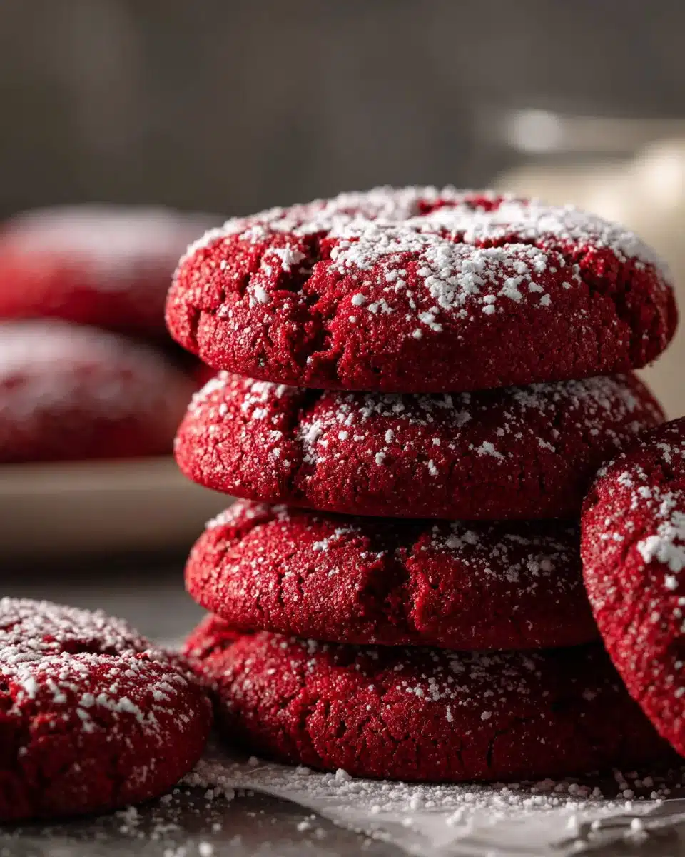 Easy Red Velvet Cake Mix Cookies