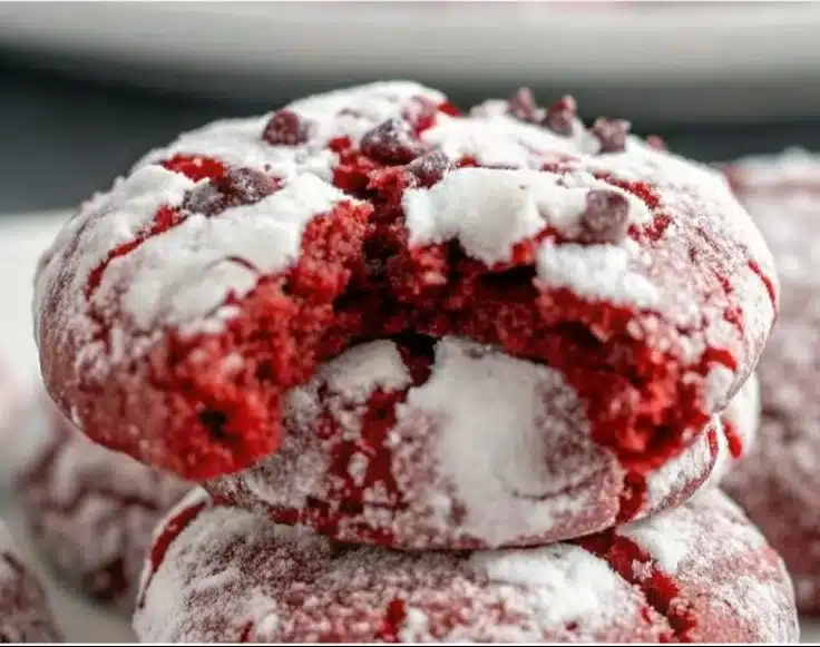 Easy Red Velvet Cake Mix Cookies