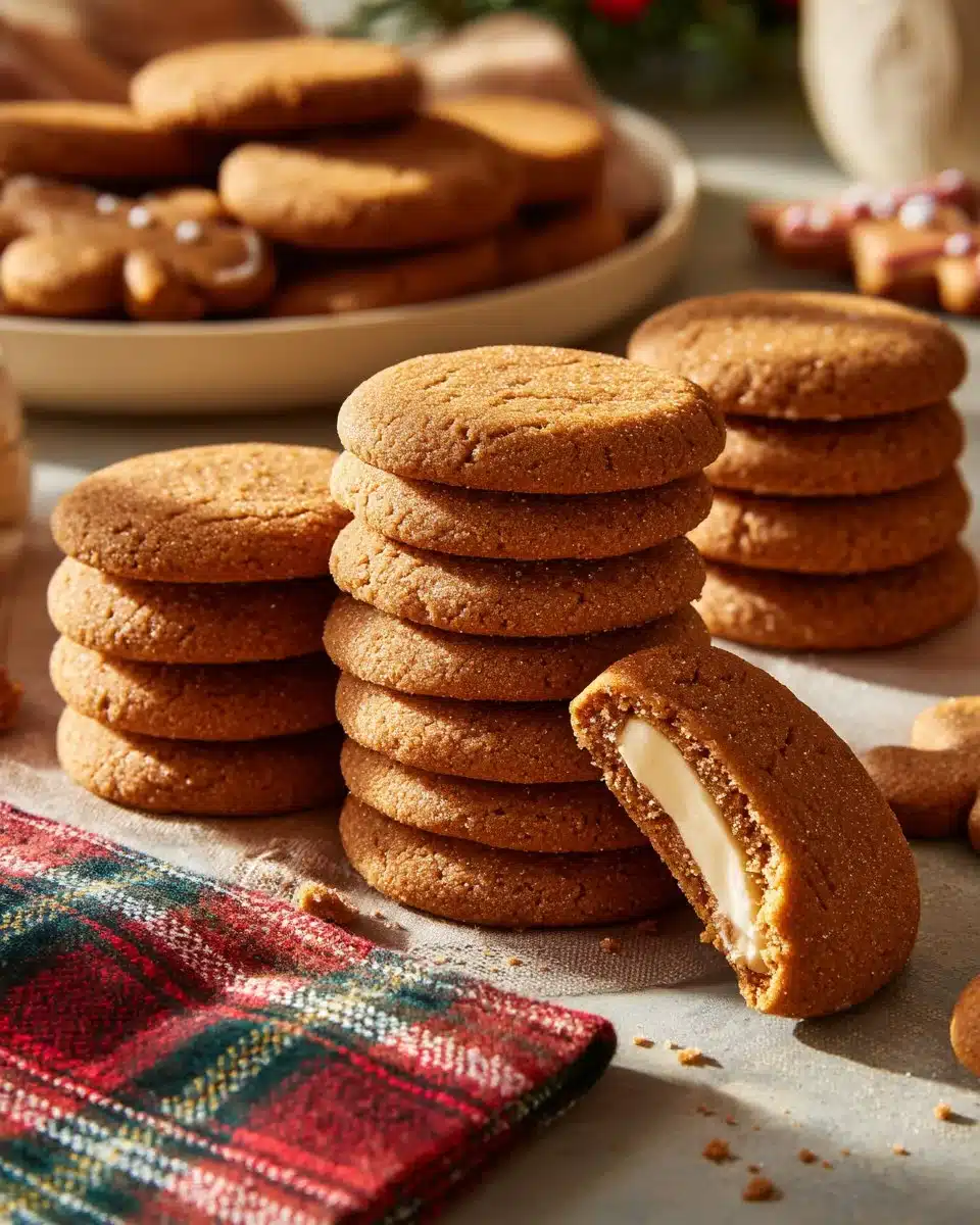 Gingerbread Cheesecake Cookies | Easy Holiday Treat