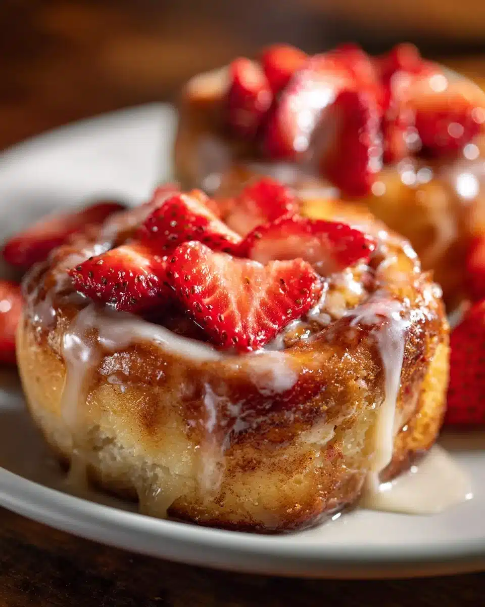 Grandma’s Strawberry Cheesecake Cinnabon Rolls