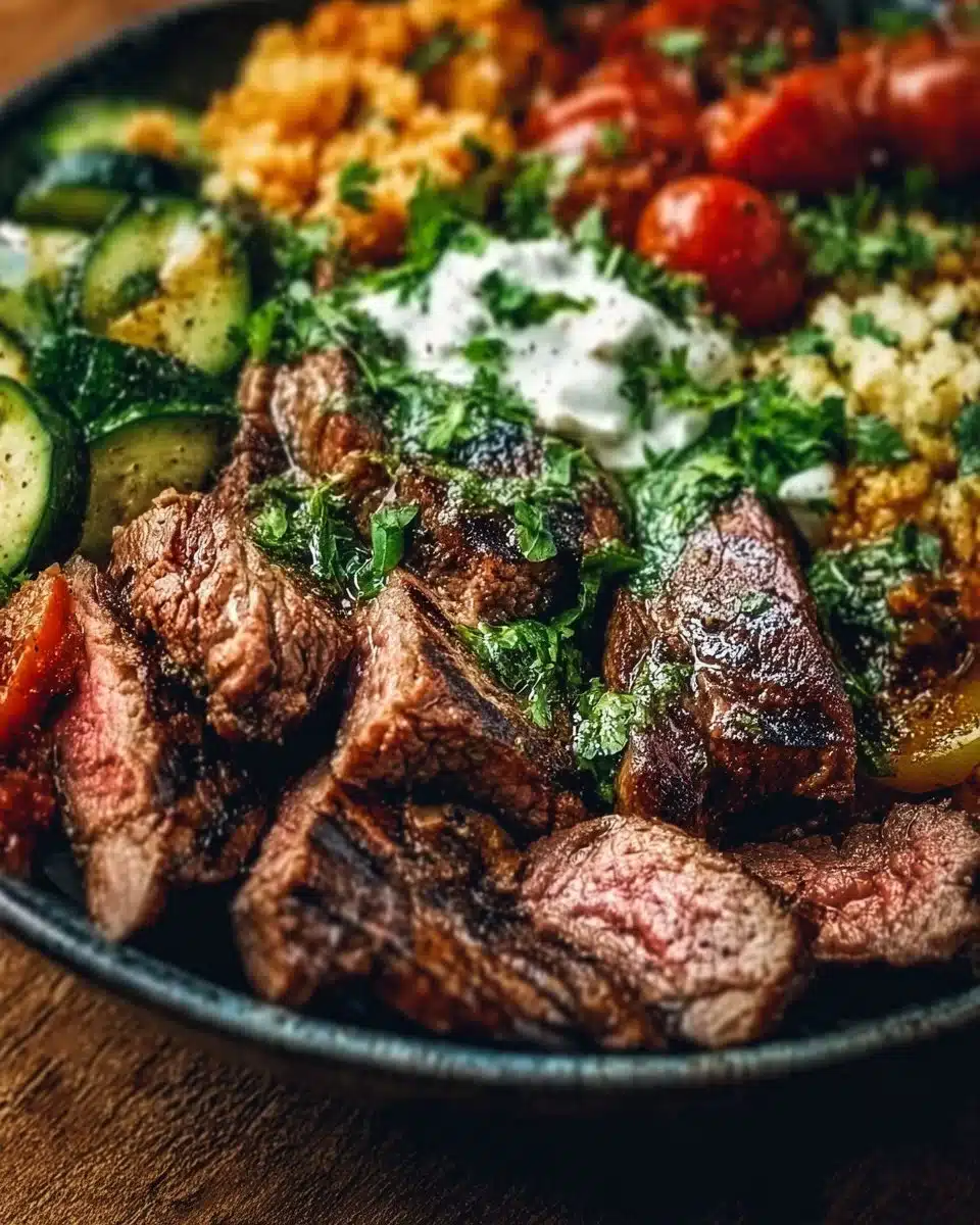Mediterranean Steak Bowl Recipe
