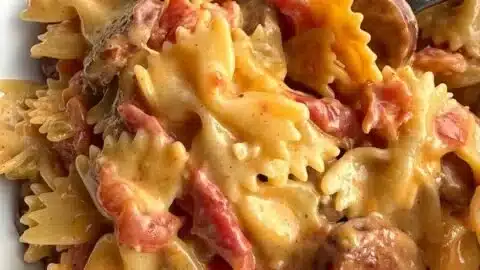 One Pot Creamy Cajun Sausage Pasta