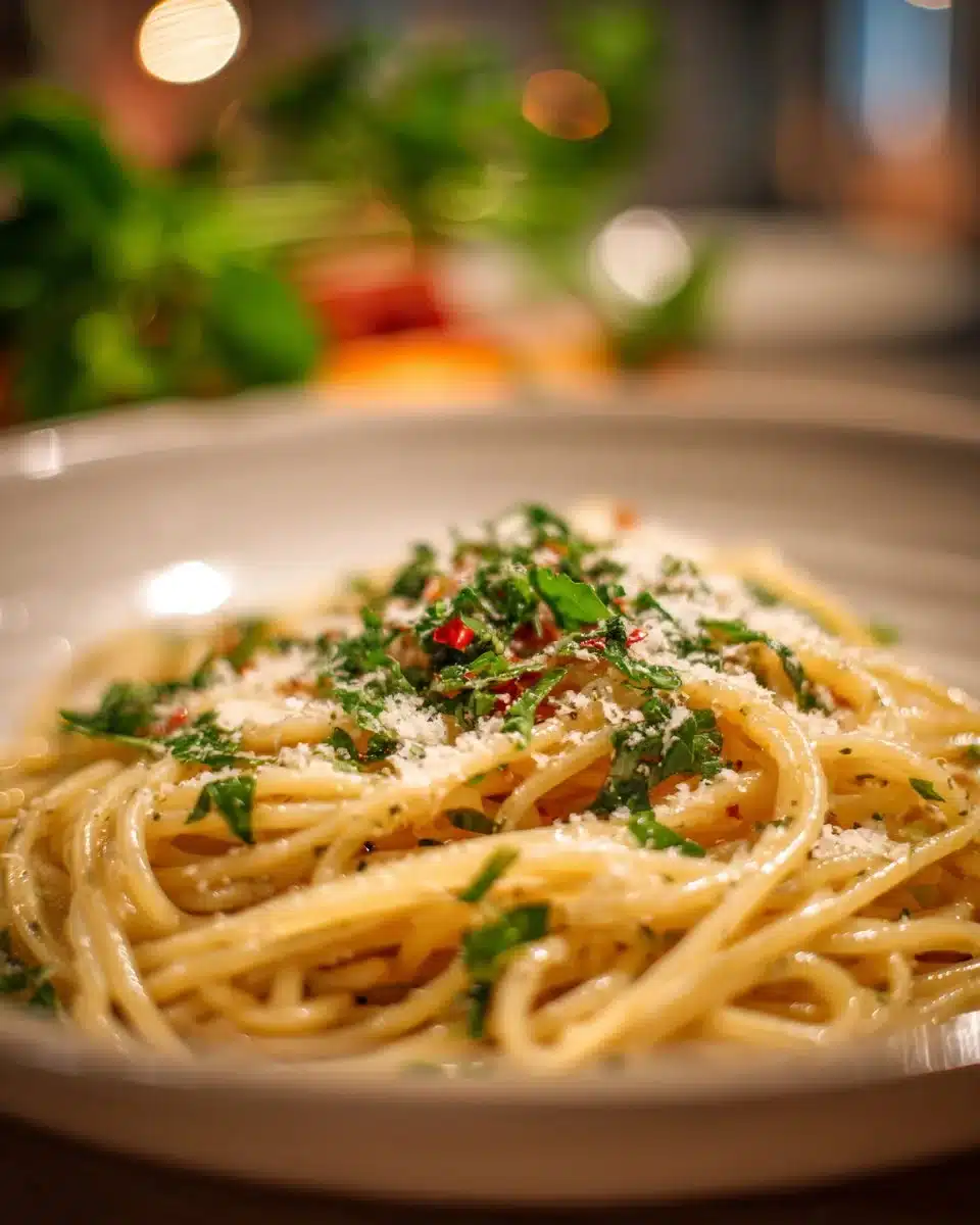 One Pot Creamy Garlic Pasta