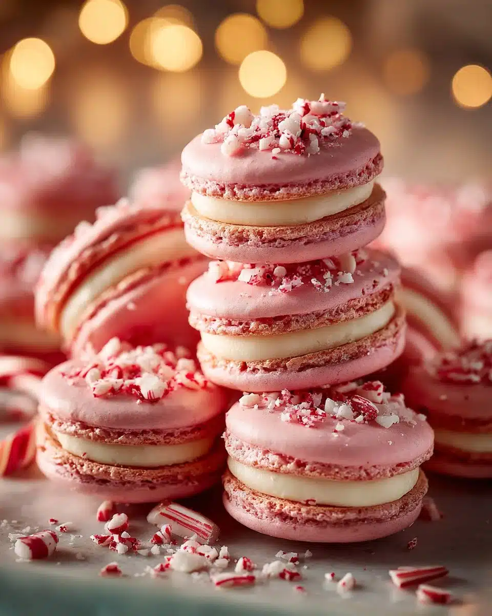 Peppermint Macarons