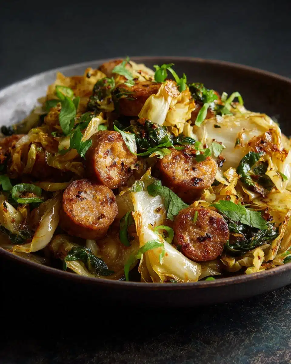 Sausage and Cabbage Stir Fry