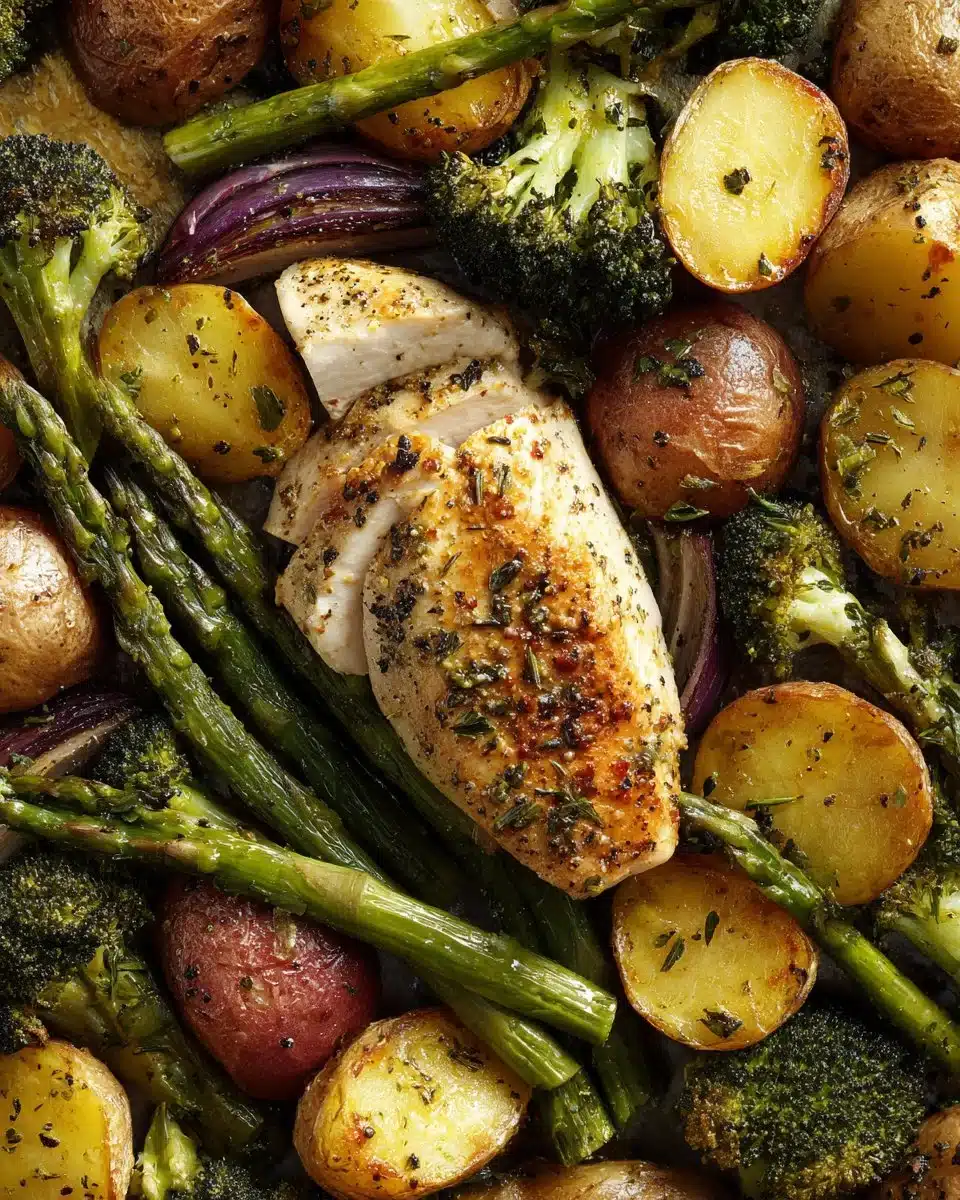 Sheet Pan Garlic Butter Chicken and Veggies