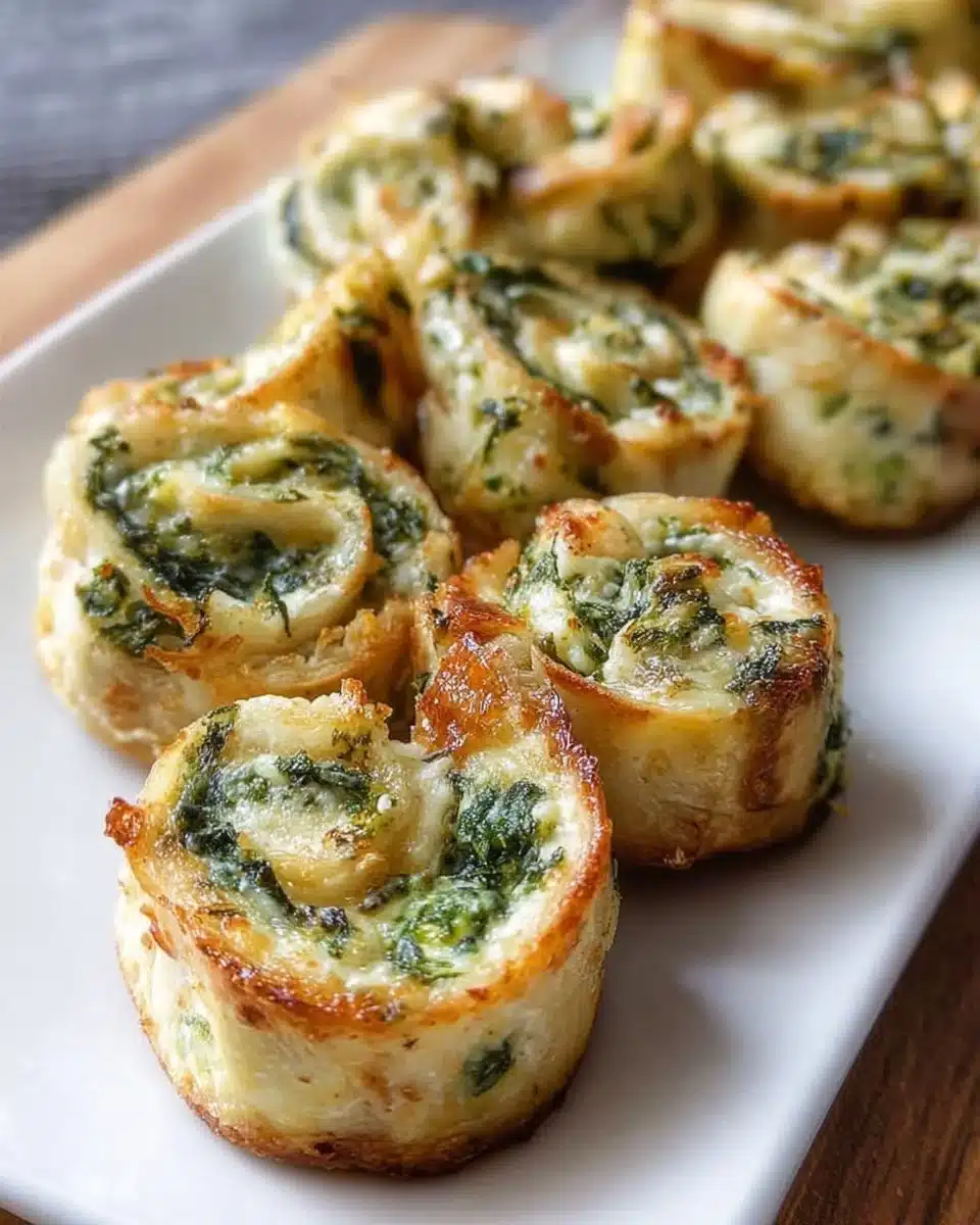 Spinach Dip Pinwheels