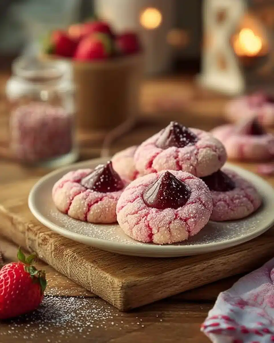 Strawberry Kiss Cookies