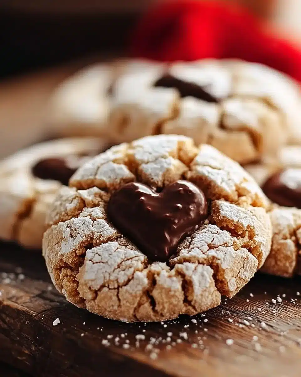 Valentine Crinkle Cookies