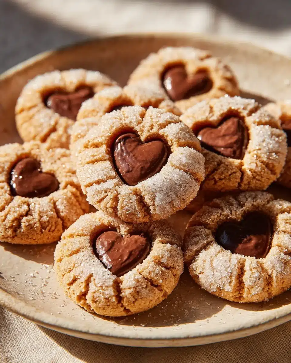 Valentine Crinkle Cookies
