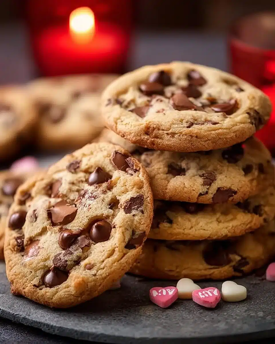 Valentine's Chocolate Chip Cookies